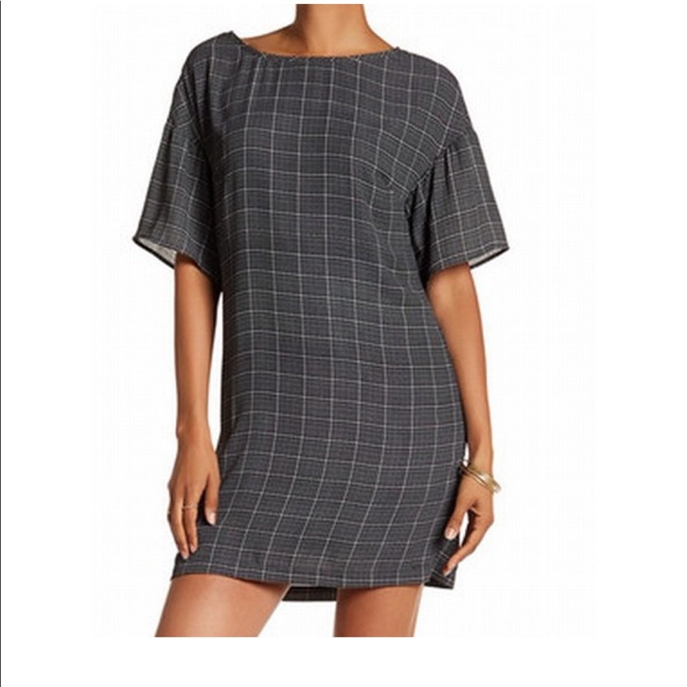 Dr 2 black and white dress shift dress